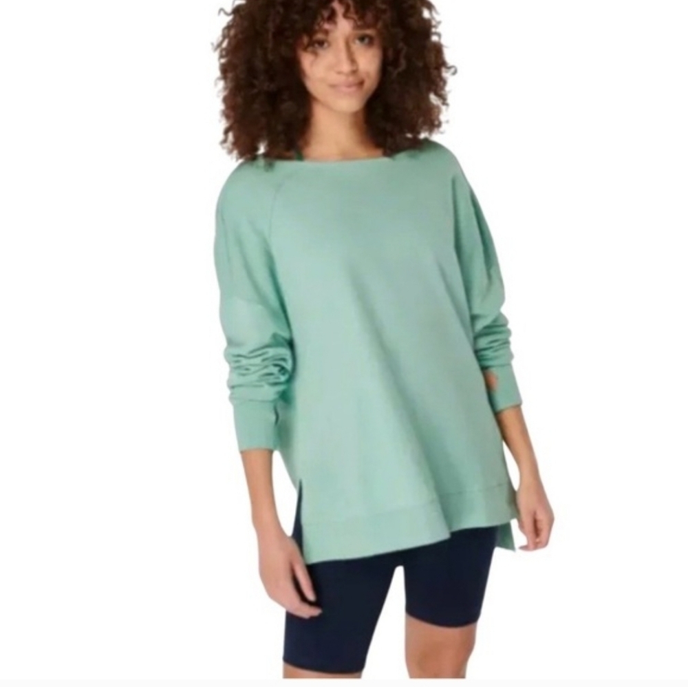 Sweaty Betty After Class Sport Sweatshirt Green Size 4 US